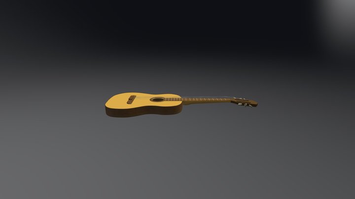 Guitar Acoustic 3D Model