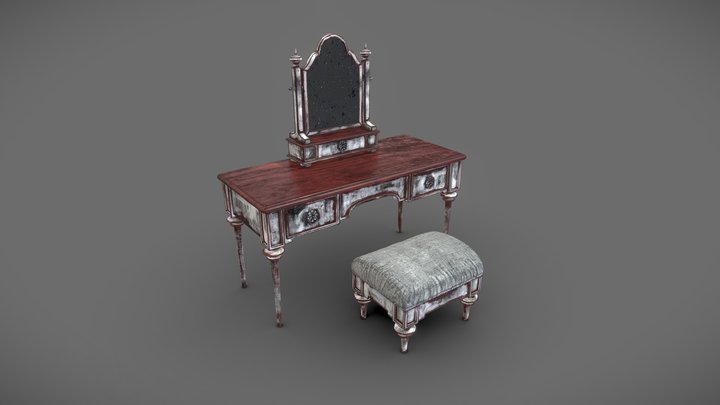 Victorian Dressing Table 3D Model