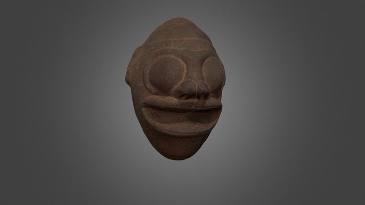 Taíno Face Cemí 3D Model