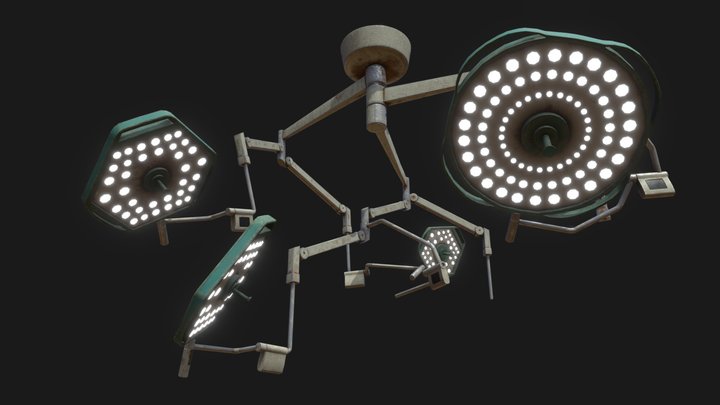 Operating Lamp (rusty) 3D Model