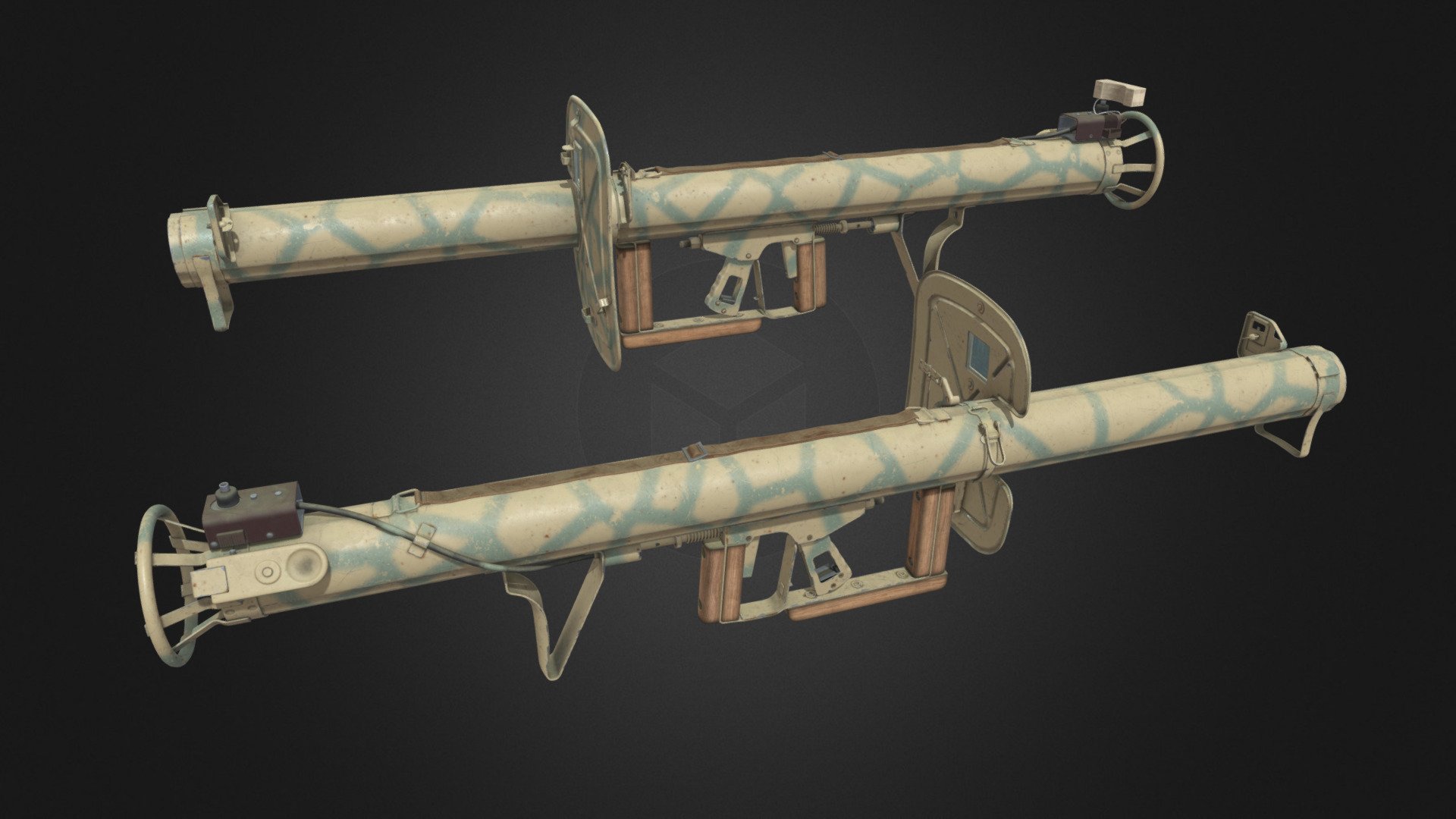 Panzerschreck 54 WW2 Anti-tank Rocket Launcher - 3D model by Piotr ...