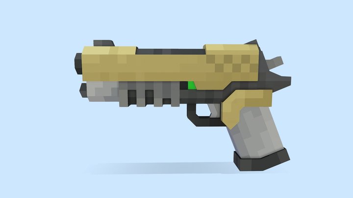 [Minecraft] Pistol 3D Model