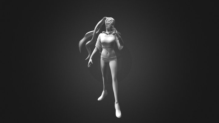Katana Girl (WIP) 3D Model