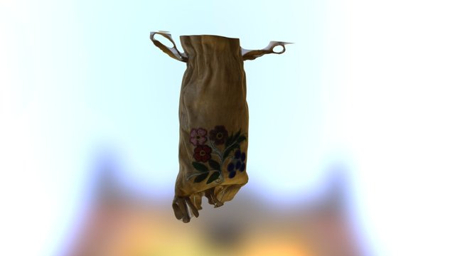 R46: "Blueberry" Beaded Bag 3D Model