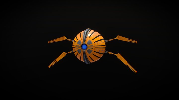 Sci-fi Drone 3D Model