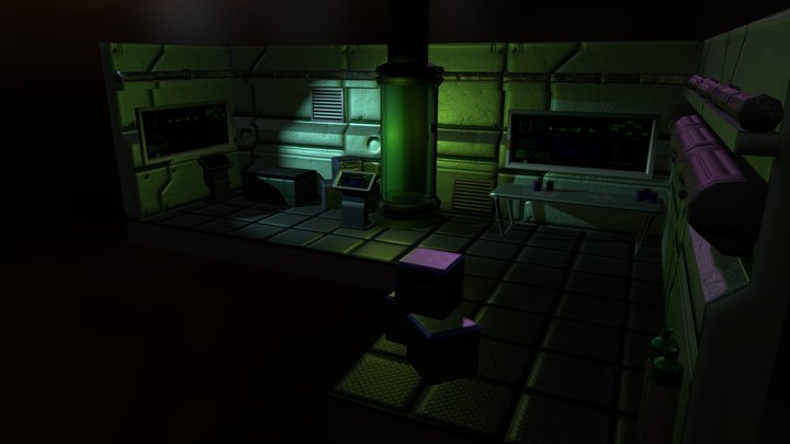 Sci Fi Room 3D Model