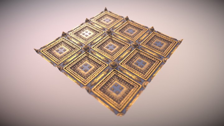 Baroque Ceiling Substance Designer 3D Model