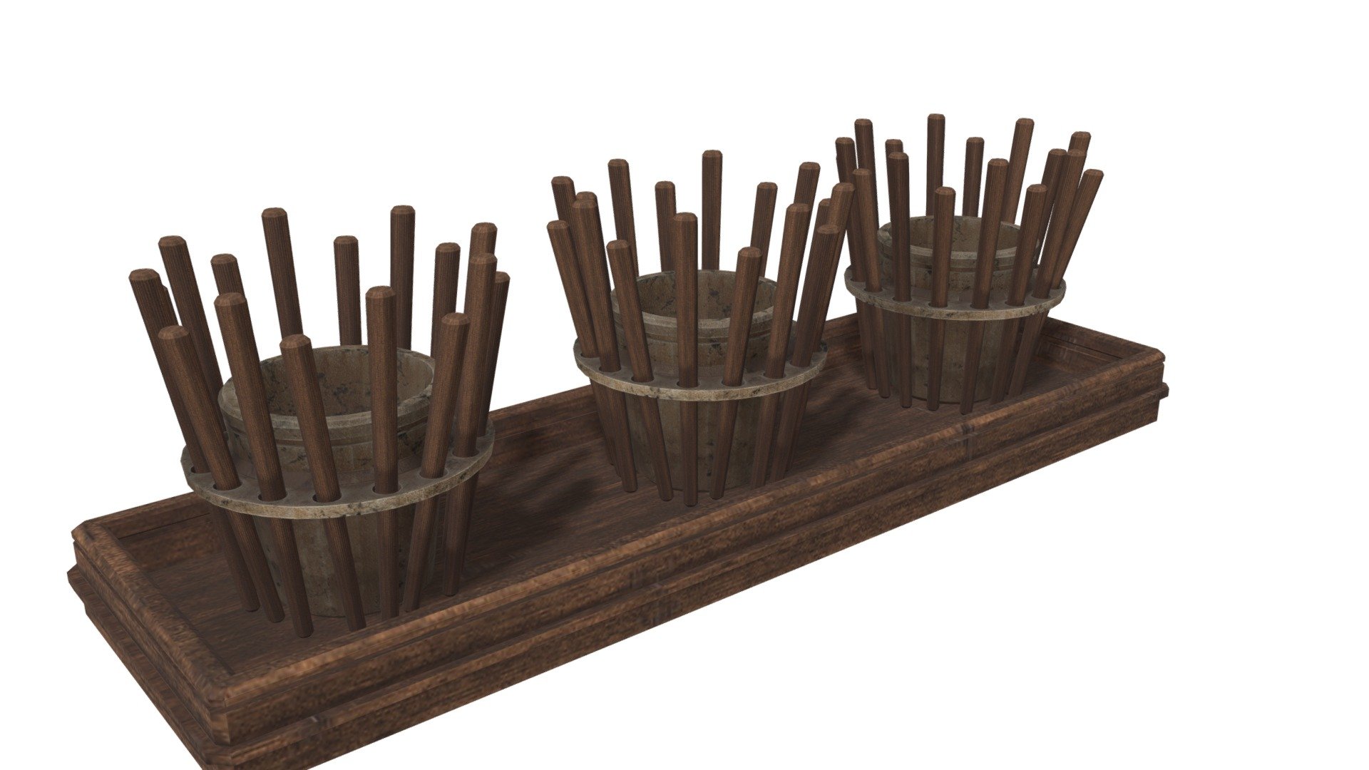 Old Wooden Candlestick decoration