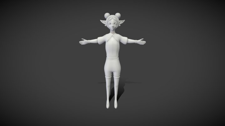 Frieren - 3DAC2 Character Modelling Assignment 3D Model