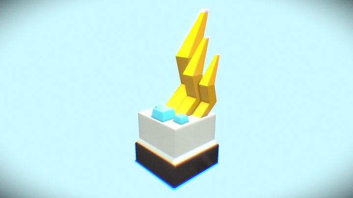 Abstract Zeus Sculpture 3D Model