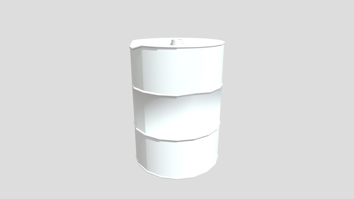 Oil Barrel Model 3D Model