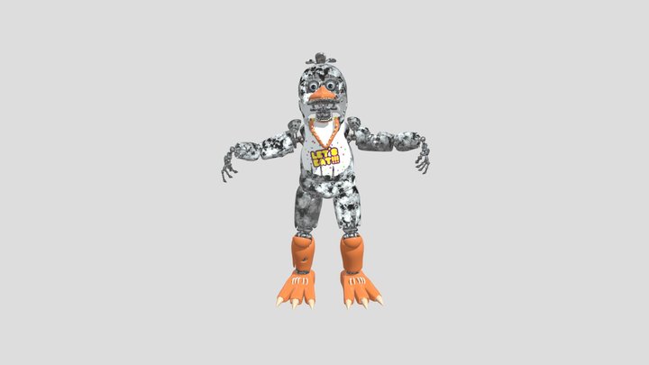 r Withered Chica v2 eevee 3D Model