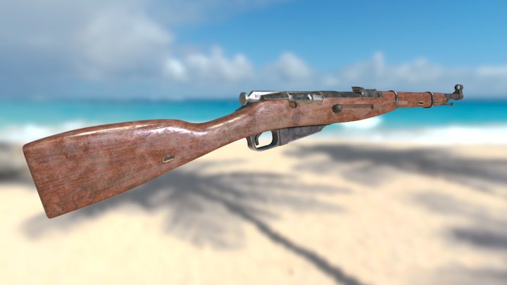 Mosin Nagant Game Art Pipeline Exam 3D Model