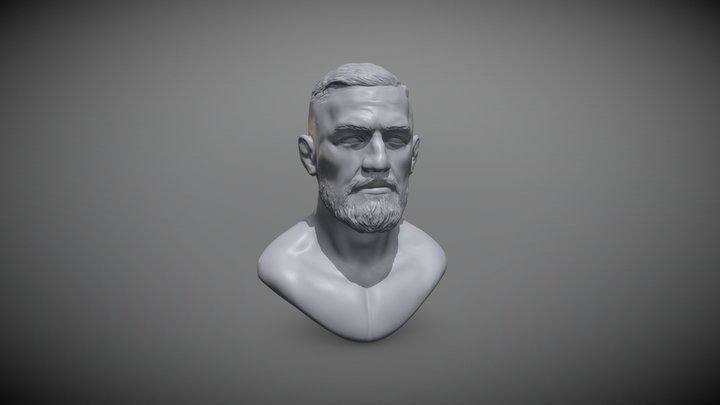 Conor McGregor Bust 3D Model