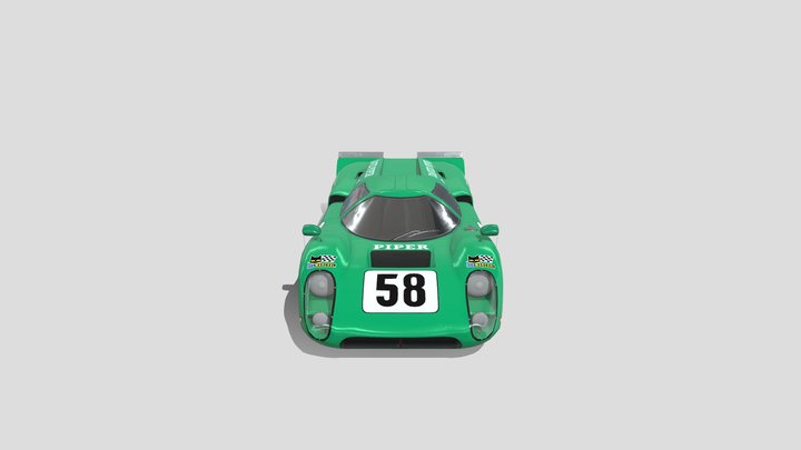 Lola Mk 3 B- David Piper 3D Model