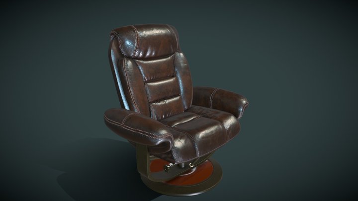 LEATHER EURO CHAIR 3D Model