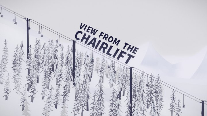View From The Chairlift 3D Model