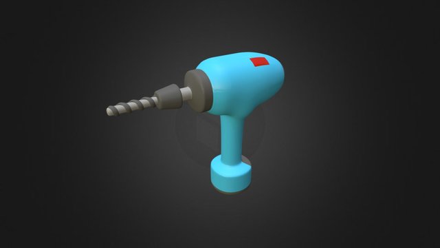 Cartoon Drill 3D Model