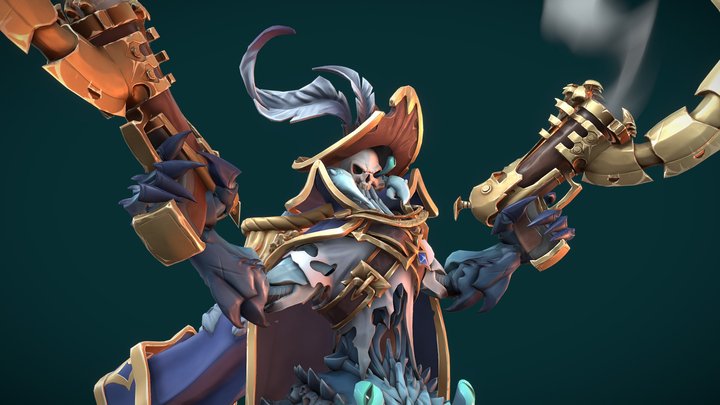 The Captain Crab || Stylized Gameready Character 3D Model