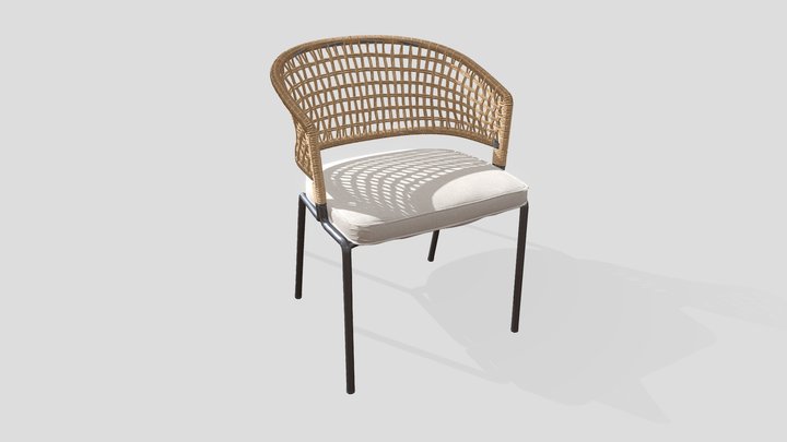 Tribu - Maybles Rattan Chair By GAL 3D Model