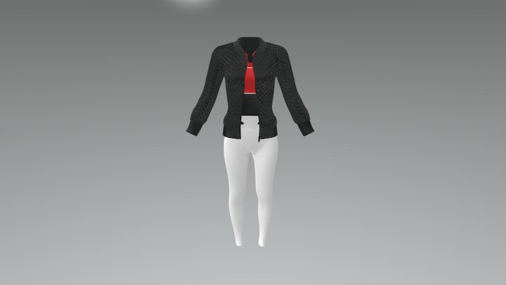 Danit Jacket With-outfit 3D Model