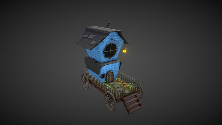 Gnome Wagon 3D Model