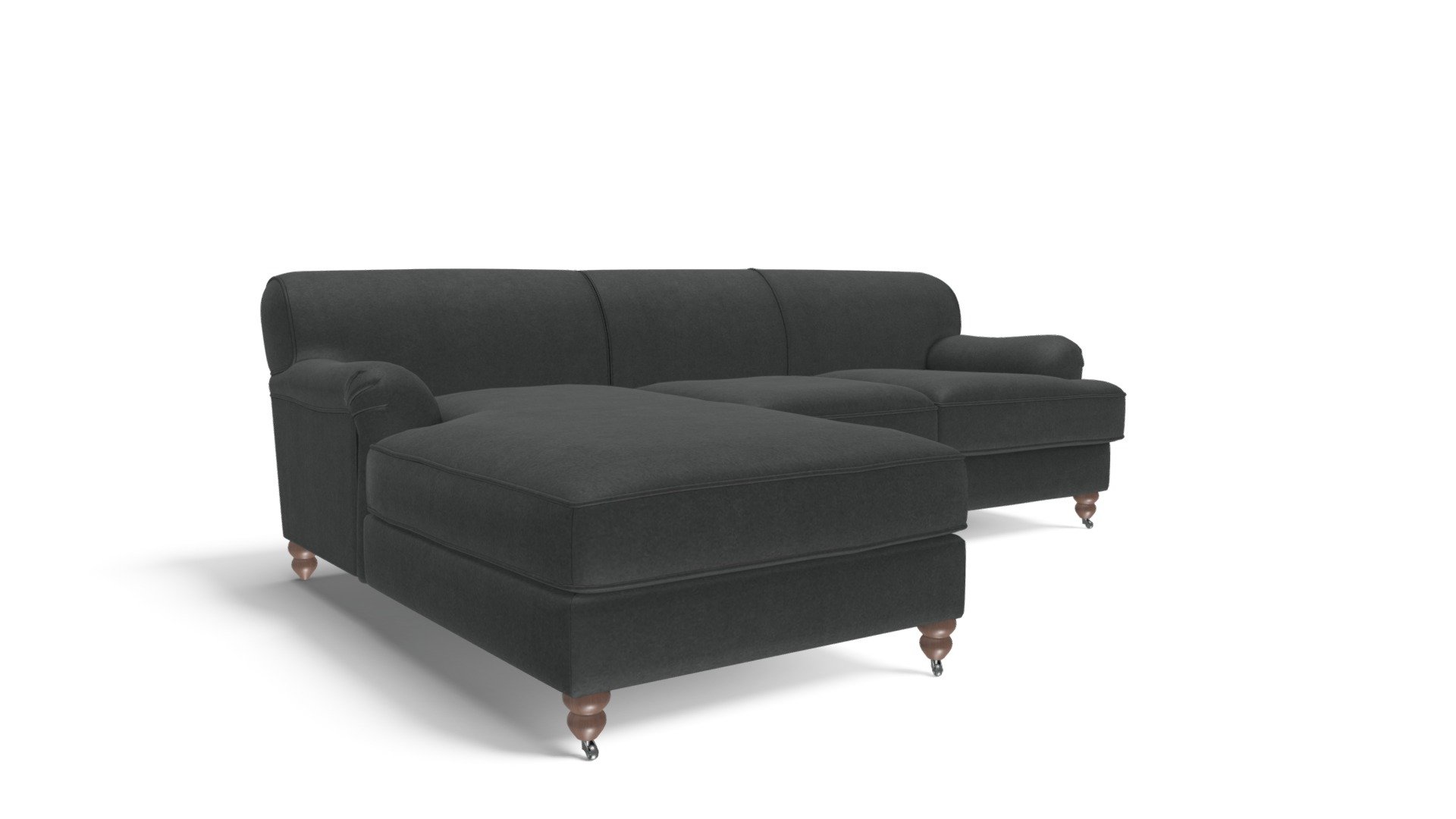 Orson LHF Chaise End Corner Sofa, Midnight Grey