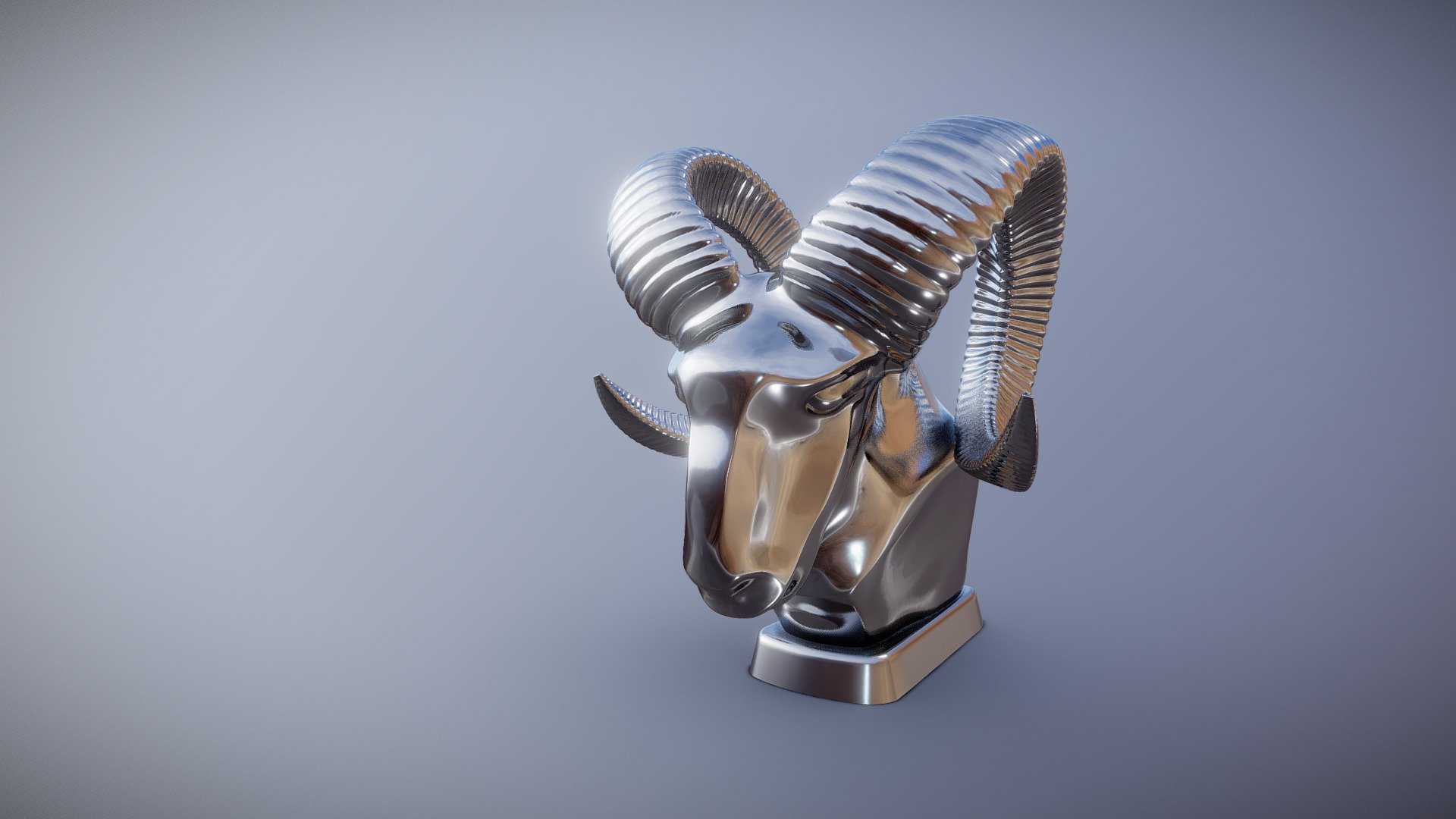 Doodge Ram Hood Ornament Buy Royalty Free D Model By Veaceslav