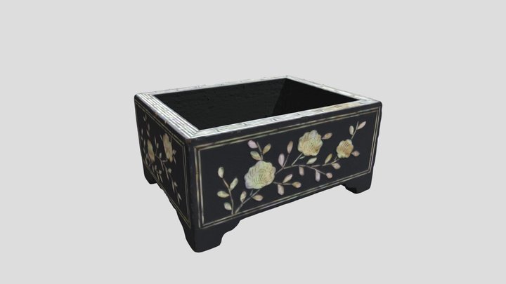 KCDF-나전칠함(Lacquered Box with Mother of Pearl) 3D Model