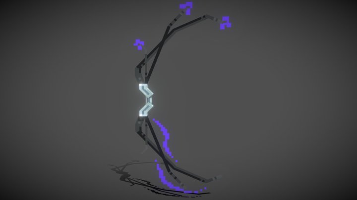 Minecraft Orchid bow 사군자 시리즈 #2 난초 활 3D Model