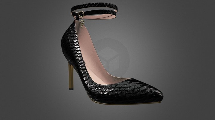 Black Shoe 3D Model