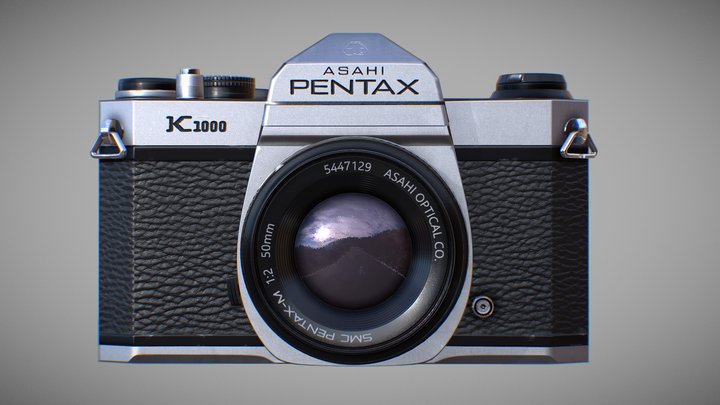 PENTAX K1000 Vintage Camera WIP 3D Model