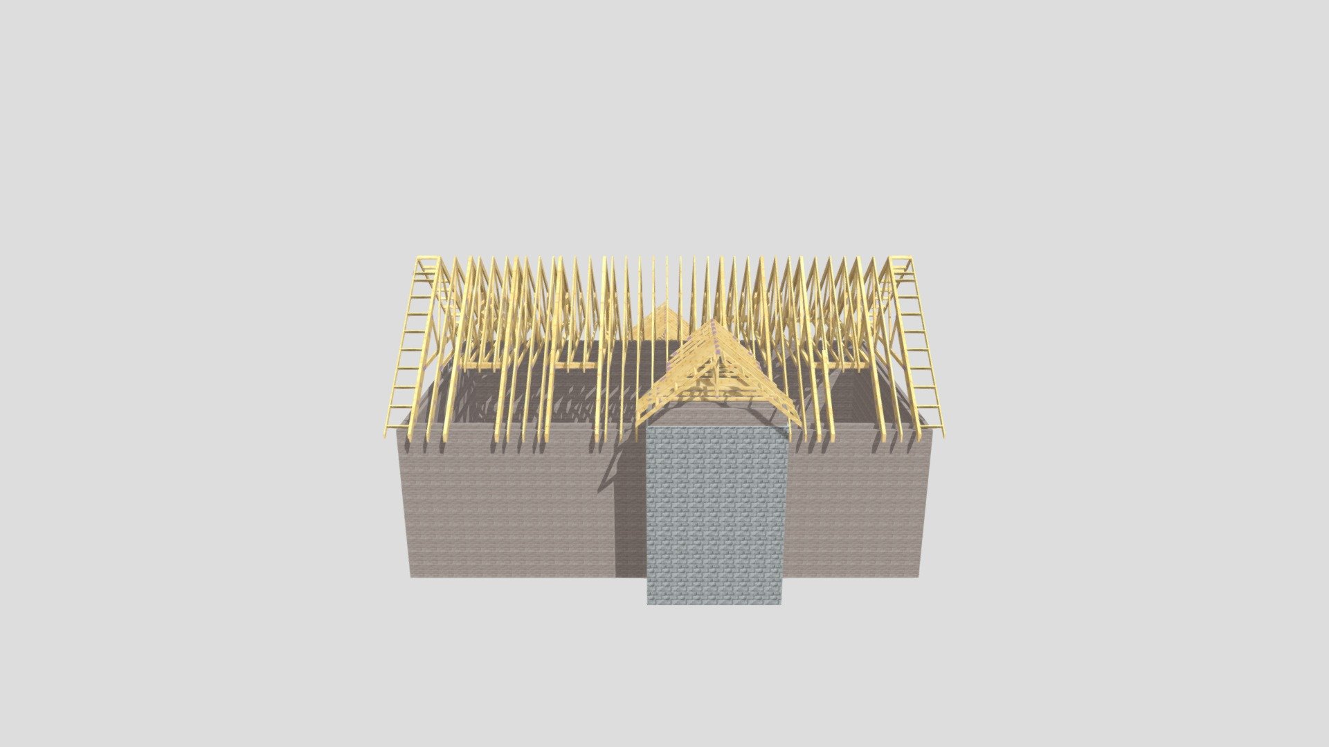 Flanagan Roof Trusses — Sketchfab embed 3D viewer