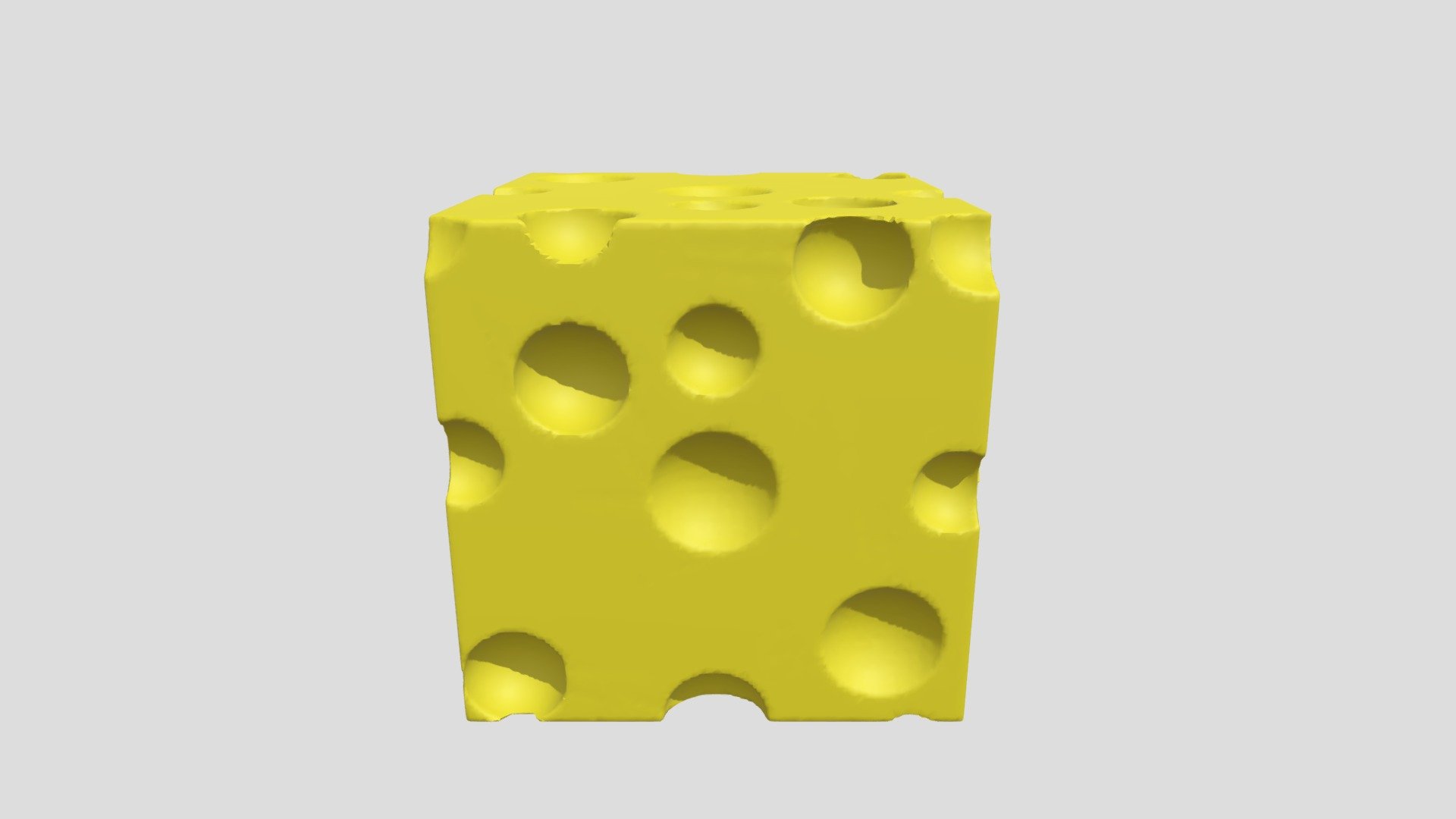 Cheese Cube Undercooked - 3D model by ksbdude [928cc84] - Sketchfab