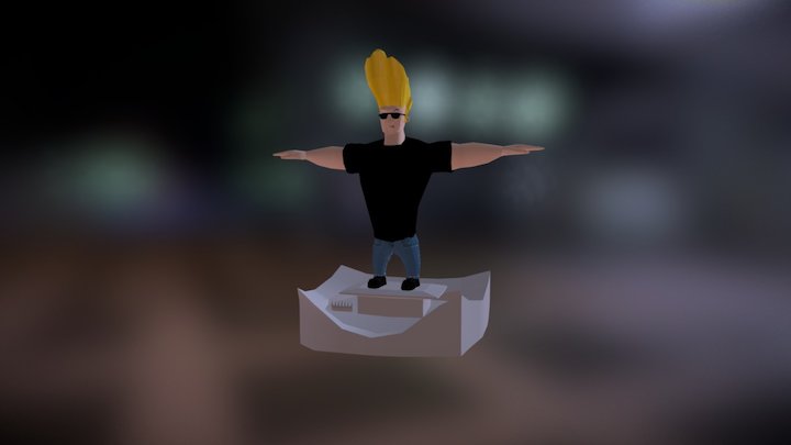 Johnny Bravo 3D 3D Model