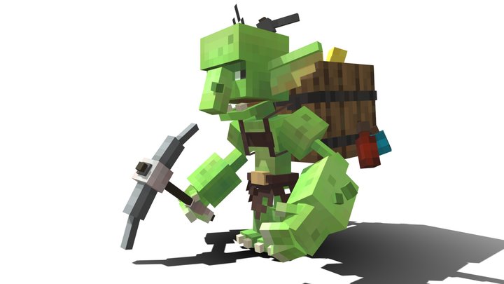 Goblin Miner 3D Model