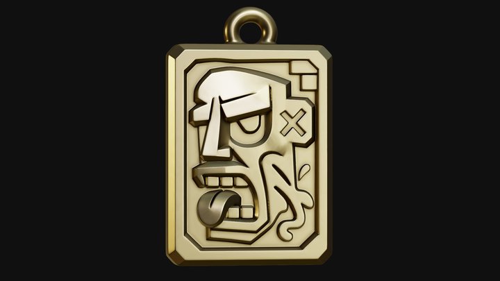 Test Street art pendant – Free 3D Model STL