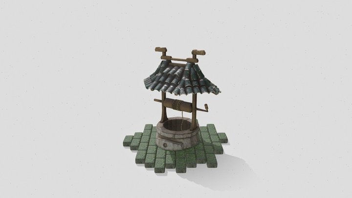 Japanese Well 3D Model 3D Model