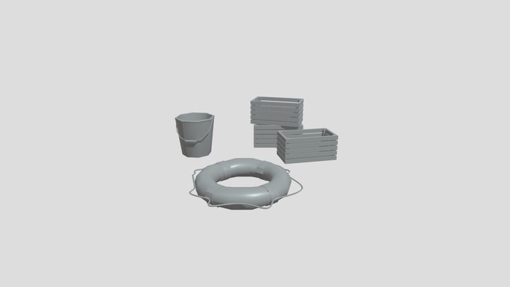 3 Simple Props 3D Model