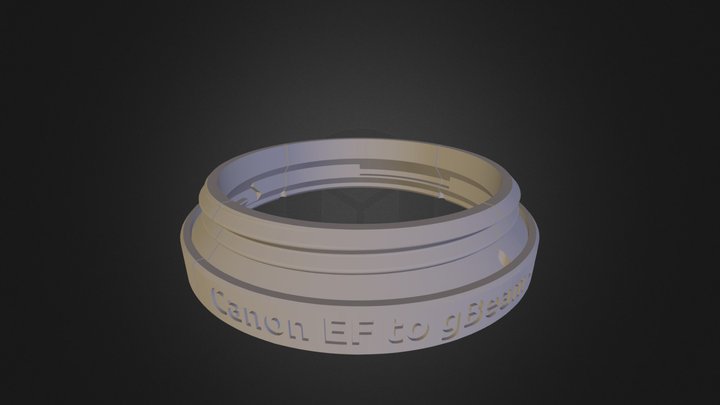 Canon EF adapter (3d printable) 3D Model