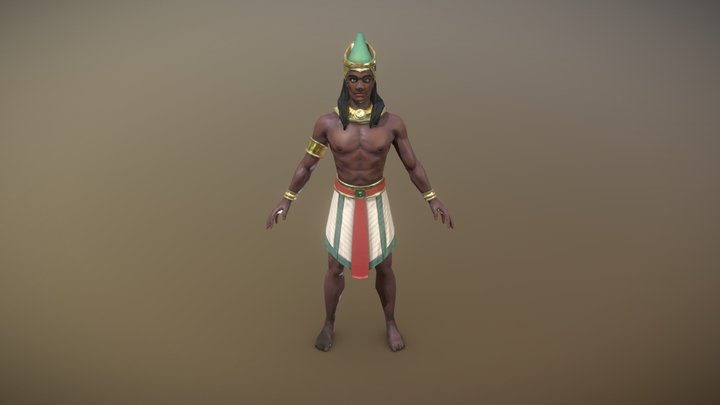 Thoth Game Ready Character 3D Model