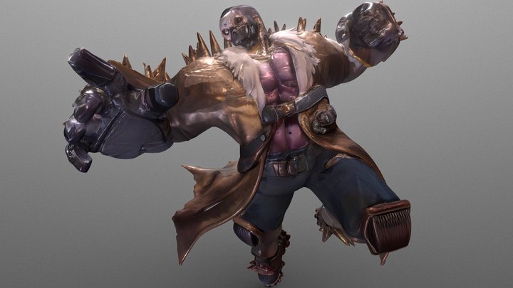 Game for Peace Infection Mode 3.0 Iron Fist. 3D Model