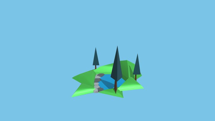 MaliaO-LakeScene 3D Model