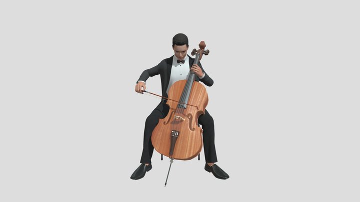 Cello Man07 3D Model