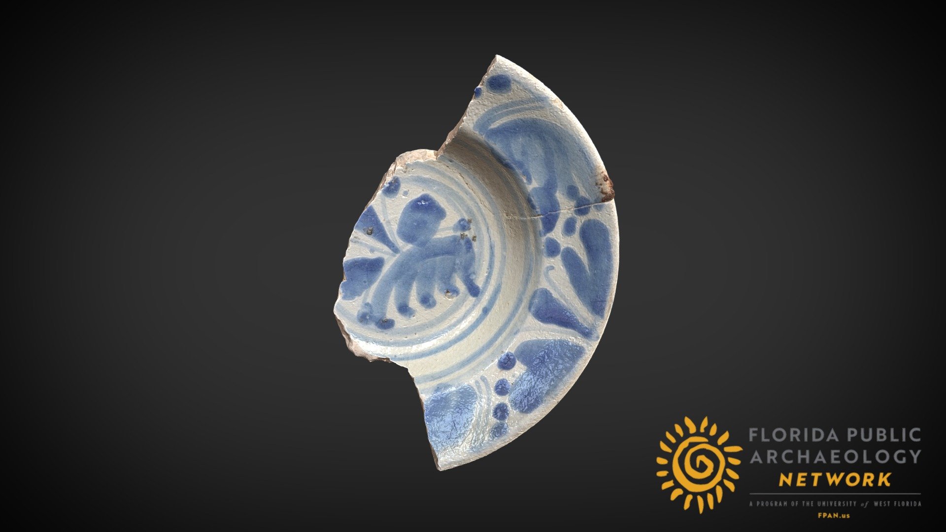 San Luis Blue On White Plato
