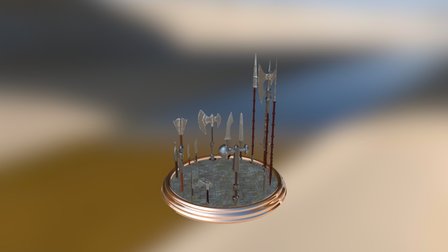 Weapons Set 3D Model