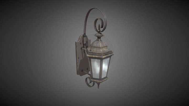 Antic wall lamp 3D Model