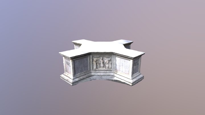 Base Colonna Dell'immacolata 3D Model