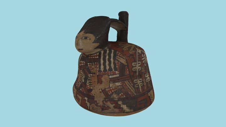 人物形象壺（Bottle, with Shape of Human） 3D Model