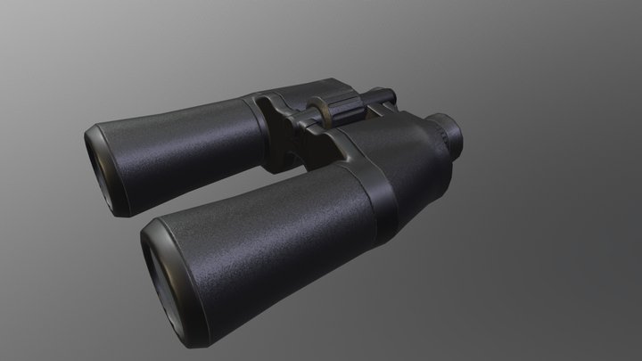 Binocular Game Prop 3D Model